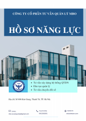 Hồ sơ năng lực công ty tư vấn quản lý MBO